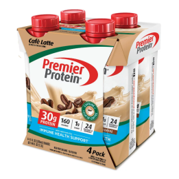 Premier Protein Shake;  CafÃ© Latte;  30g Protein;  11 fl oz;  4 Ct