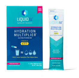 Liquid I.V. Hydration Multiplier Electrolyte Powder Packet Drink Mix;  Passion Fruit;  6 Ct