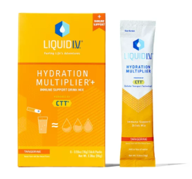 Liquid I.V. Hydration Multiplier+ Immune Support Electrolyte Powder Packet Drink Mix;  Tangerine;  6 Ct