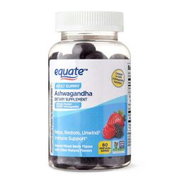 Equate Ashwagandha Vegetarian Gummy Supplement;  60 Count