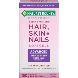Nature's Bounty Optimal Solutions Advanced Hair;  Skin and Nail Softgels;  150 Count