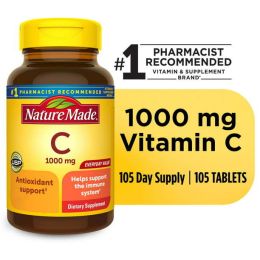 Nature Made Extra Strength Vitamin C 1000 mg Tablets;  105 Count