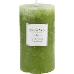 VITALITY AROMATHERAPY by Vitality Aromatherapy ONE 2.75 X 5 inch PILLAR AROMATHERAPY CANDLE. USES THE ESSENTIAL OILS OF PEPPERMINT & EUCALYPTUS