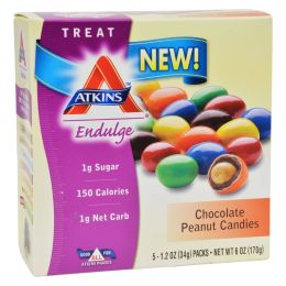 Atkins Endulge Bars - Chocolate Peanut Candies - 1.2 oz - 5 Count
