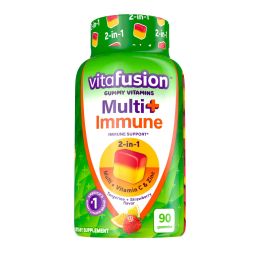 Vitafusion Gummy Vitamins;  Multi+ Immune Support 2-in-1 Benefits & Flavors;  90 Count