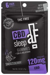 CBDaF! Sleep Gummies120mg 6 Pack CBN + Melatonin