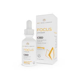 Sky Wellness CBD Focus Oil Drops 250mg Pineapple