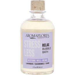 STRESS LESS by Aromafloria FOAMING BUBBLE BATH 9 OZ BLEND OF LAVENDER, CHAMOMILE, AND SAGE