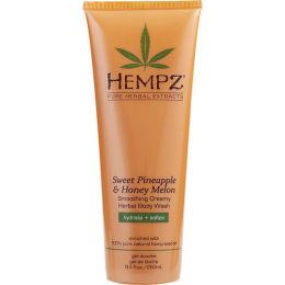 HEMPZ by Hempz SWEET PINEAPPLE AND HONEY MELON SMOOTHING CREAMY HERBAL BODY WASH 8.5 OZ