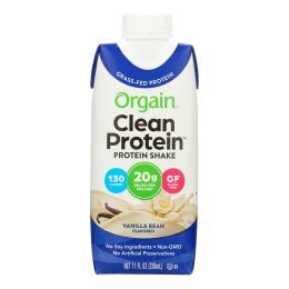 Orgain Organic Protein Shakes - Vanilla Bean - Case of 12 - 11 Fl oz.