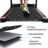 Folding Treadmill Electric Running Machine Walking Jogging Machine with 3 Level Incline 12 Preset Programs for Home Gym