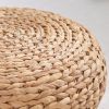 Ludmila Water Hyacinth Woven Tatami Floor Cushion - For Zen, Meditation, Yoga and Home Decoration - 16" x 16" x 6" - Natural Brown