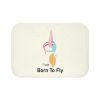 Aerial Yoga Enthusiast Born to Fly Bath Mat