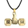 Cxwind Exercise Fitness Barbell Lifting Necklace