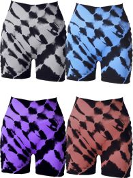 4 Pack High-Waisted Yoga Shorts For Women, Fitness Leggings, Moisture-Wicking, Breathable And Stretchy (Color: 4PACK, size: M)