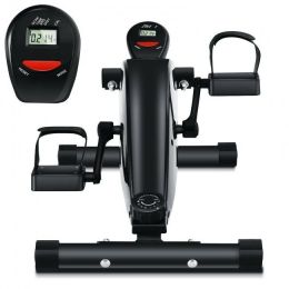 Indoor Under Desk Arms Legs Folding Pedal Exercise Bike With Electronic Display (type: Exercise & Fitness, Color: Black)