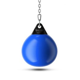 Home Gym 21 Inch Water Punching Bag with Adjustable Metal Chain (type: Exercise & Fitness, Color: Blue)