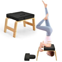 Sports Recreation Balance Training Yoga Inversion Headstand Bench (type: Yoga Headstand Bench, Color: Black B)