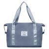 35L Shoulder Travel Duffle Bag Folding Carry On Overnight Weekender Bag with Luggage Sleeve Waterproof Expandable Gym Tote Bag
