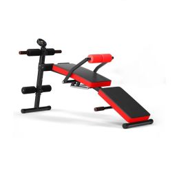 Multi-Position Adjustable Strength Training Bench for Home Gym (type: Exercise & Fitness, Color: Red)