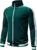 Men's 2 Pieces Full Zip Tracksuits Golden Velvet Sport Suits Casual Outfits Jacket & Pants Fitness Tracksuit Set