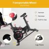 Stationary Bikes for Home Indoor Exercise Bike with LCD Monitor and Comfortable Seat Cushion for Home Gym Cardio Fitness Training