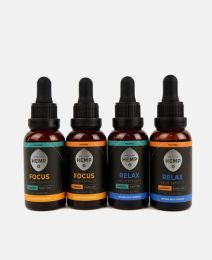 Made by Hemp THC Free Tinctures (Flavor: Relax, Strength: 2000mg)