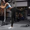 Women's High Waist Workout Leggings Tummy Control Compression Yoga Tight Pants Gym Pants Athletic Running Leggings with 25In Inseam No Front Seam