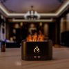 Aroma Diffuser Flame Light Mist Humidifier Aromatherapy Diffuser With Waterless Auto-Off Protection For Spa Home Yoga Office